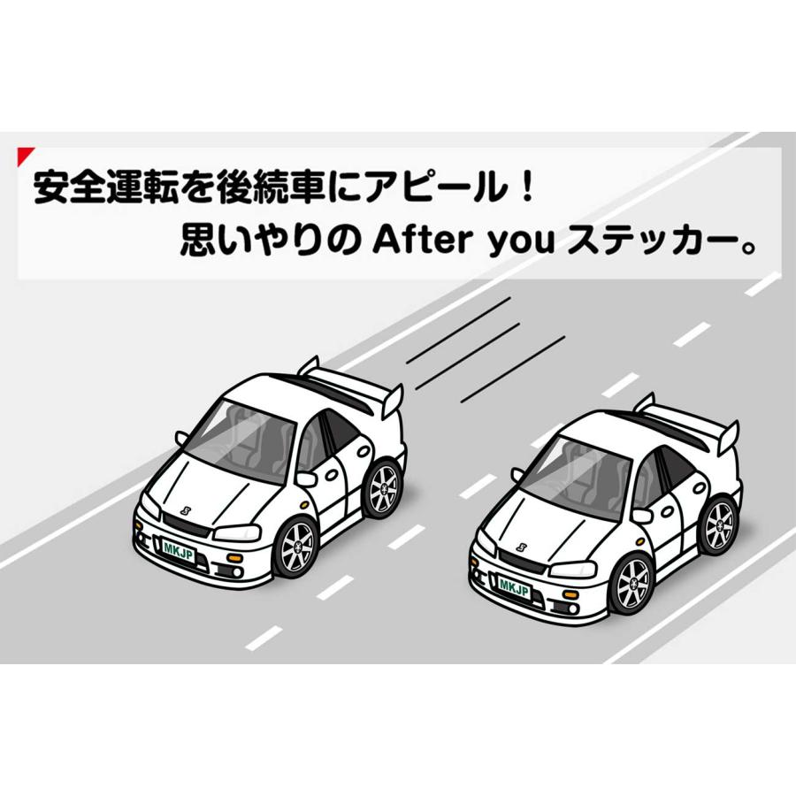 MKJP お先にどうぞステッカー 2枚入り ニッサン スカイライン ENR34 4ドア ゆうメール送料無料｜mkjp｜03