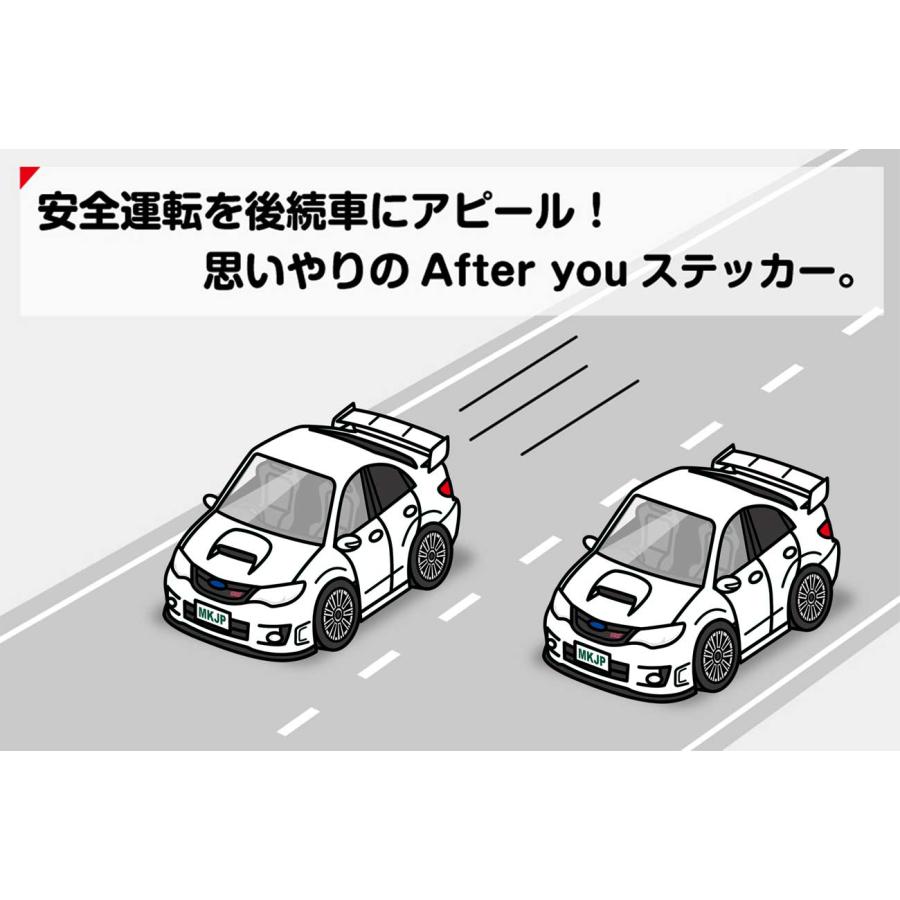 MKJP お先にどうぞステッカー 2枚入り スバル インプレッサ WRX STI