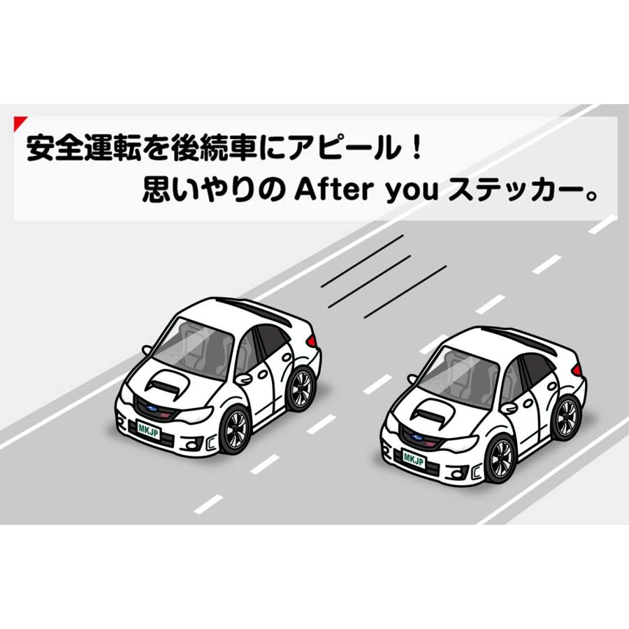 MKJP お先にどうぞステッカー 2枚入り スバル インプレッサ WRX STI A