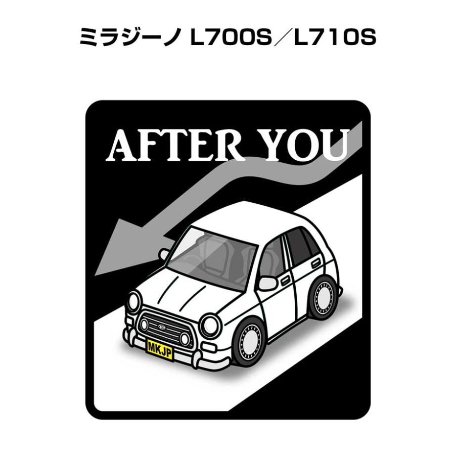 MKJP お先にどうぞステッカー 2枚入り ダイハツ ミラジーノ L700S