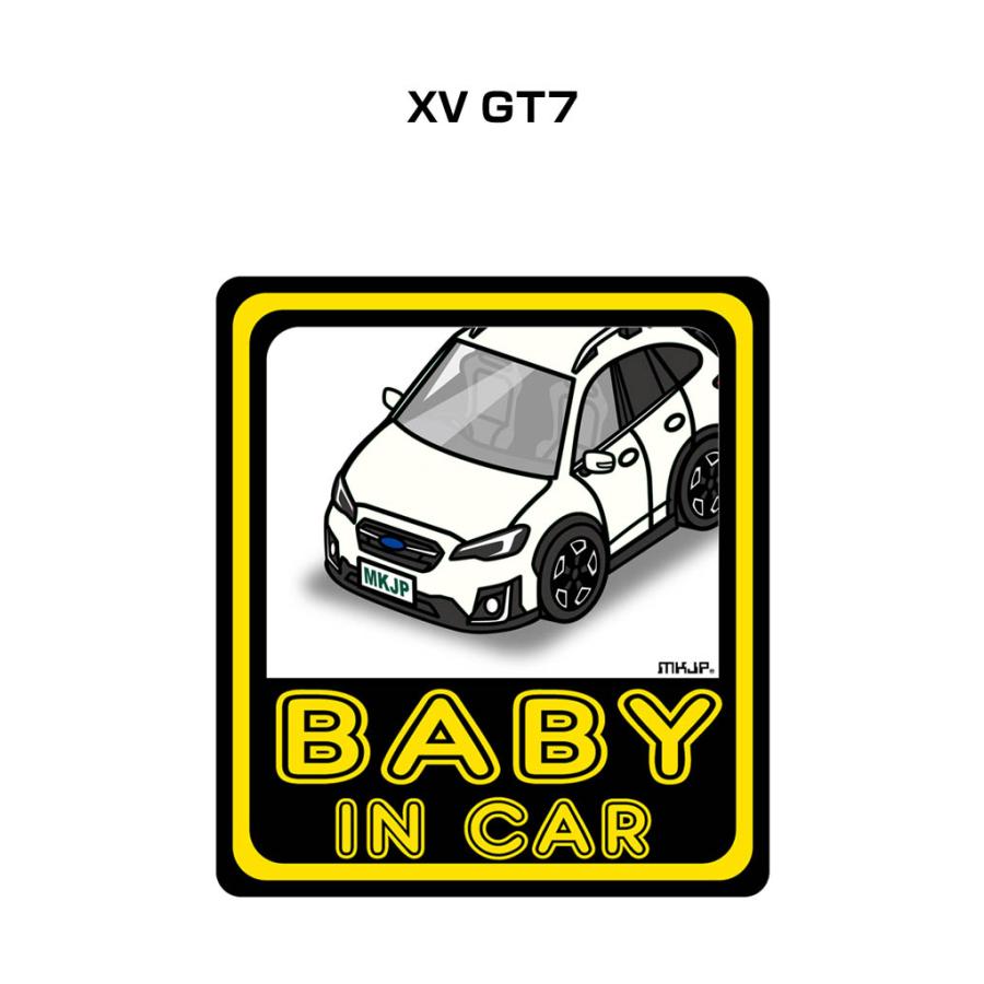 MKJP BABY IN CARステッカー 2枚入り スバル XV GT7 ゆうメール送料 