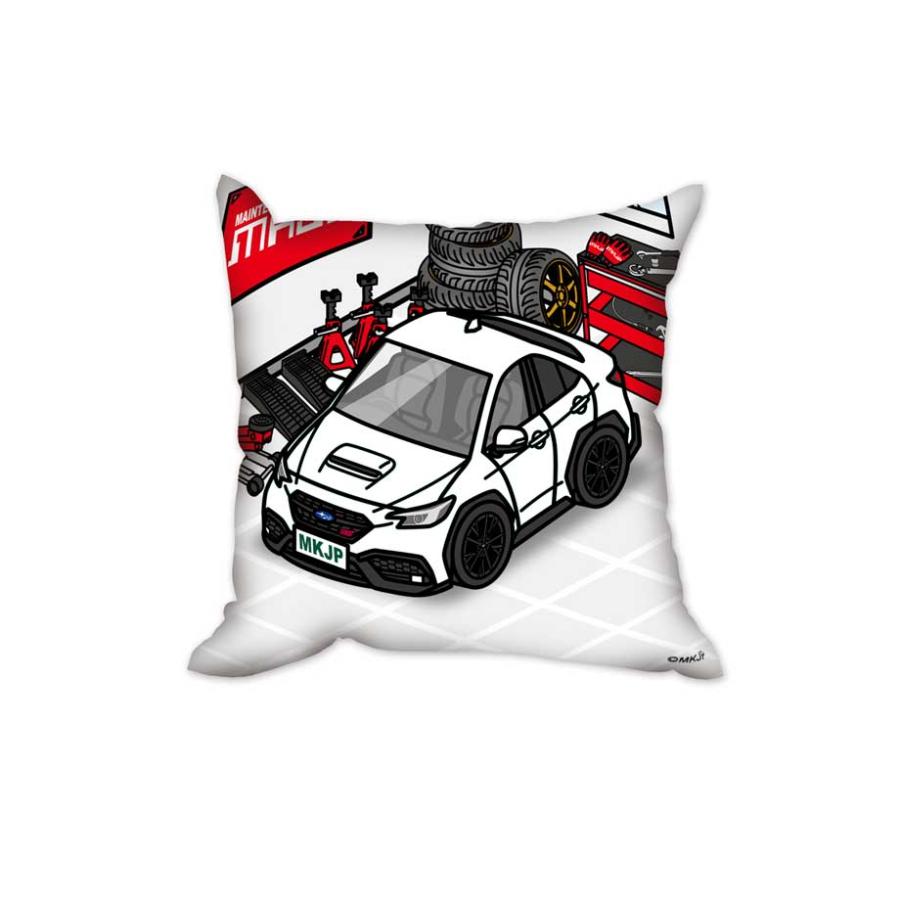 Gulf サイン付き　クッション クッション 車好き プレゼント 車 誕生日 男性 腰痛 スバル WRX