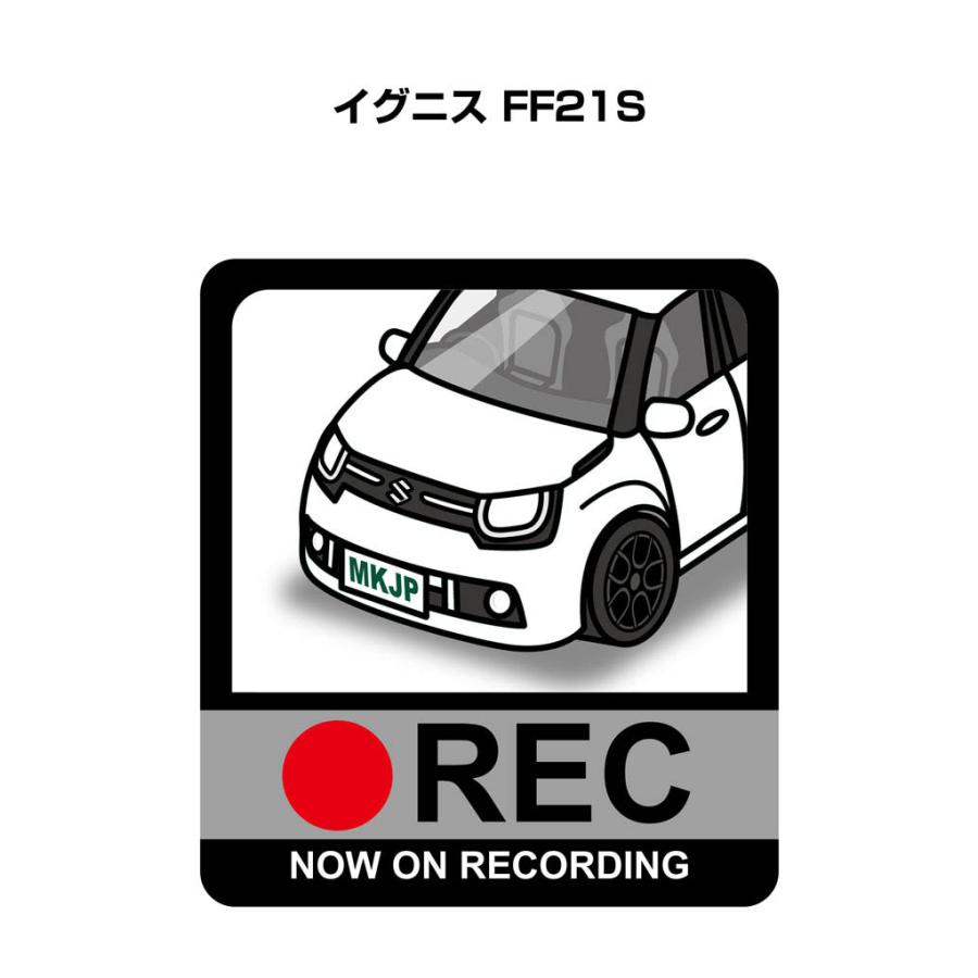 MKJP ドラレコステッカー 2枚入り スズキ イグニス FF21S ゆうメール