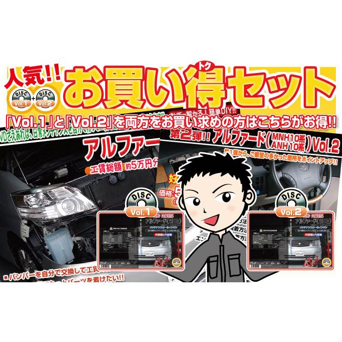 MKJP トヨタ アルファード MNH10系・ANH10系 メンテナンスDVD 内装