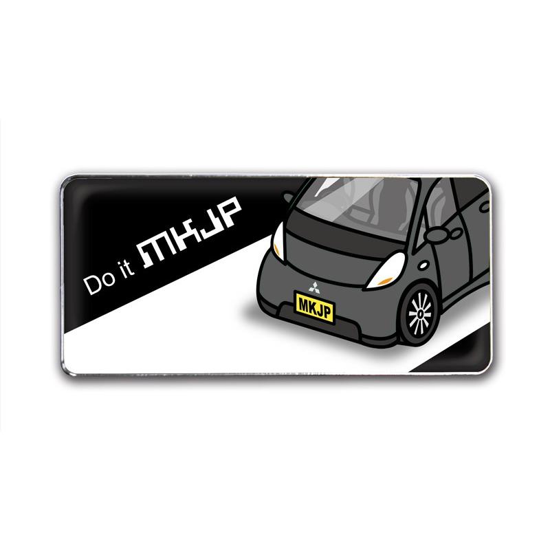 MKJP エンブレム 2個入り ミツビシ アイ HA1W ベース：ブラック