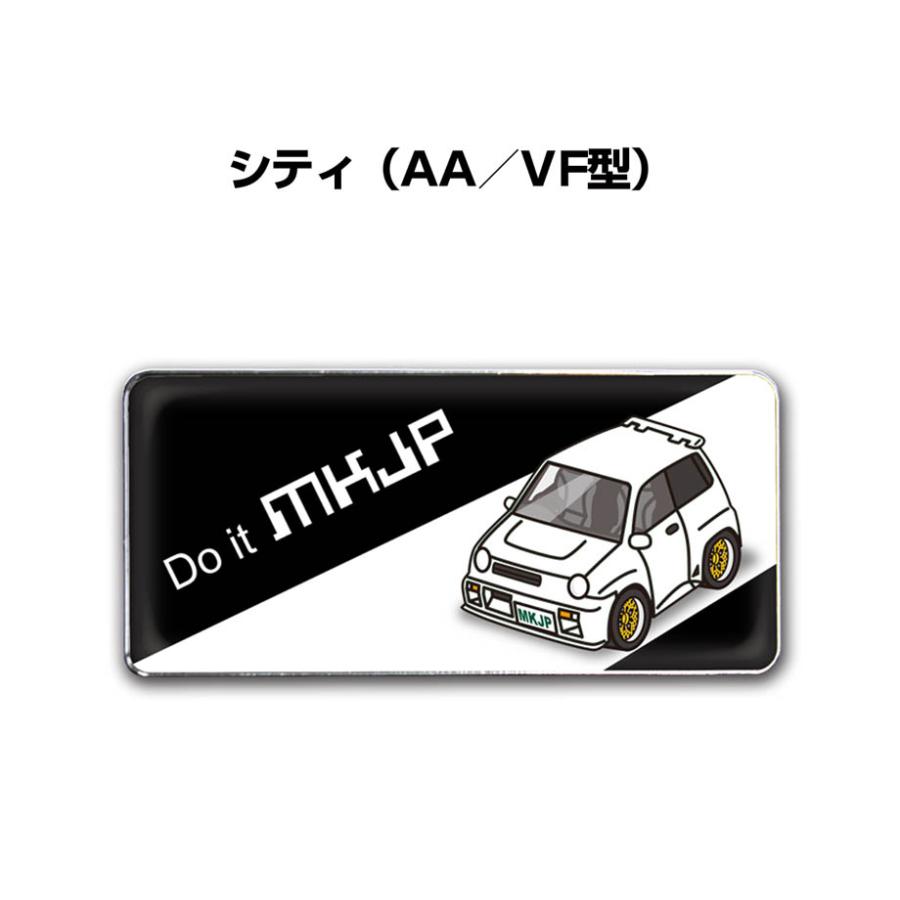MKJP 車種別エンブレム 2個入り H25mm×W55mm ホンダ シティ AA