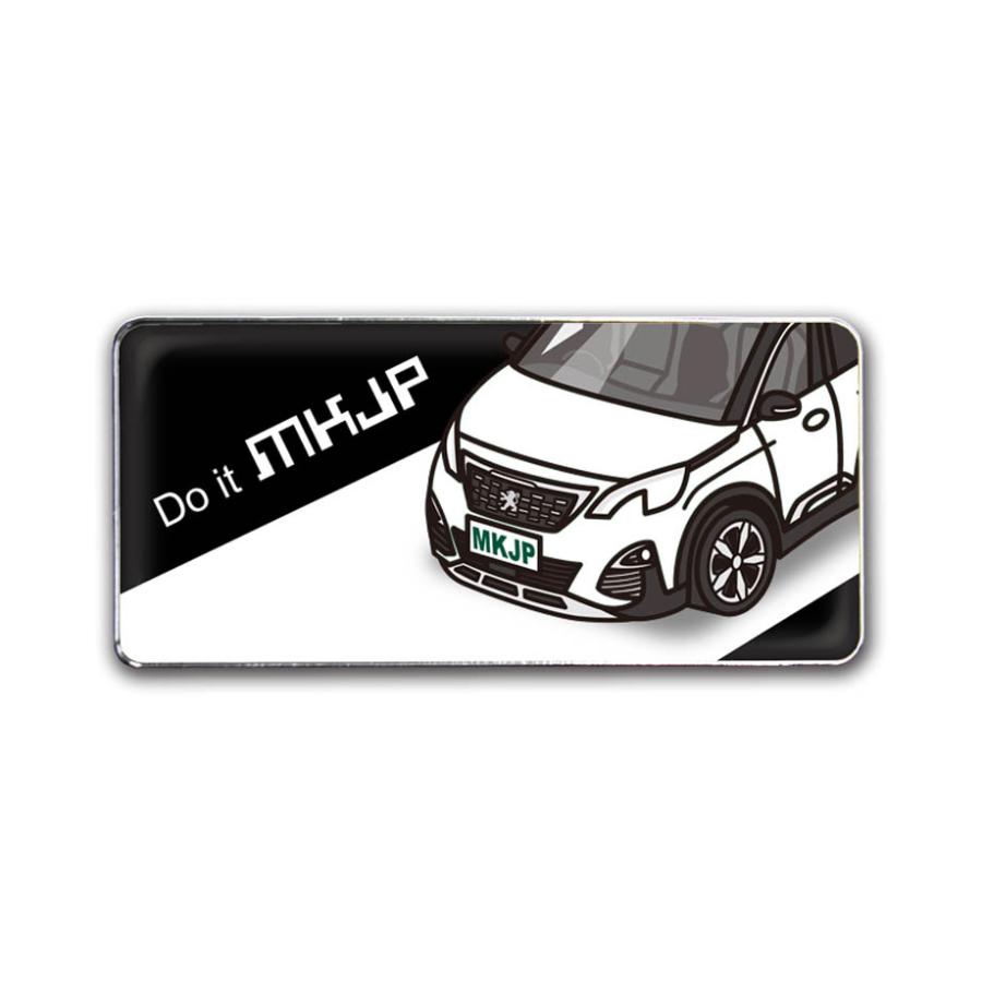 MKJP 車種別エンブレム 2個入り H25mm×W55mm 外車 プジョー3008 P84