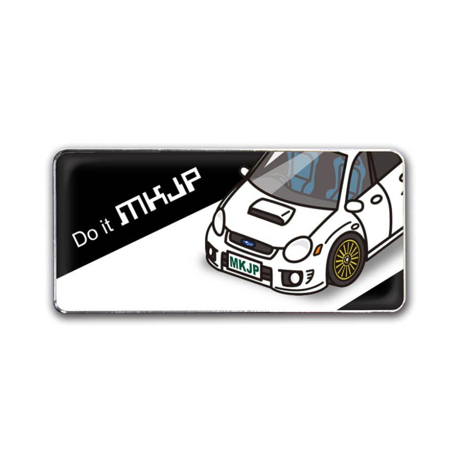 MKJP 車種別エンブレム 2個入り H25mm×W55mm スバル インプレッサ WRX