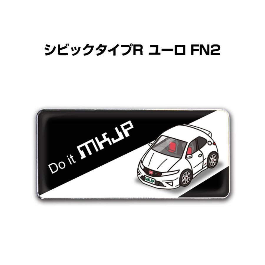 MKJP 車種別エンブレム 2個入り H25mm×W55mm ホンダ シビックタイプR