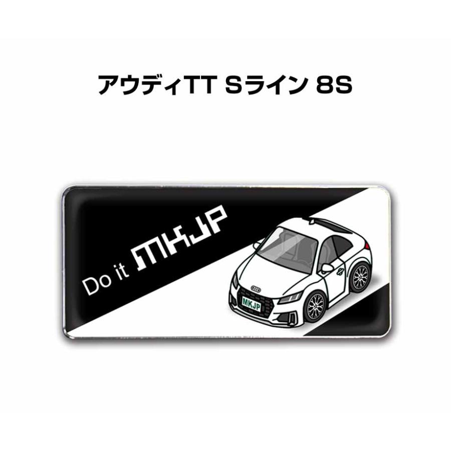 MKJP 車種別エンブレム 2個入り H25mm×W55mm 外車 アウディTT Sライン
