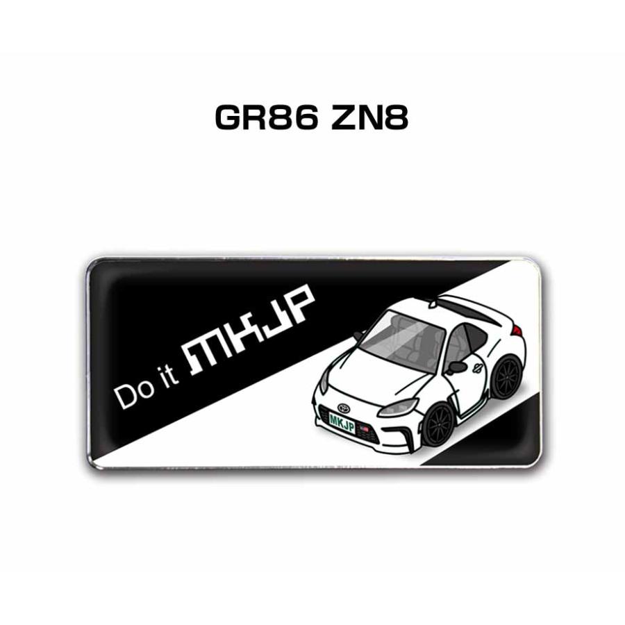 MKJP 車種別エンブレム 2個入り H25mm×W55mm トヨタ GR86 ZN8 ゆう