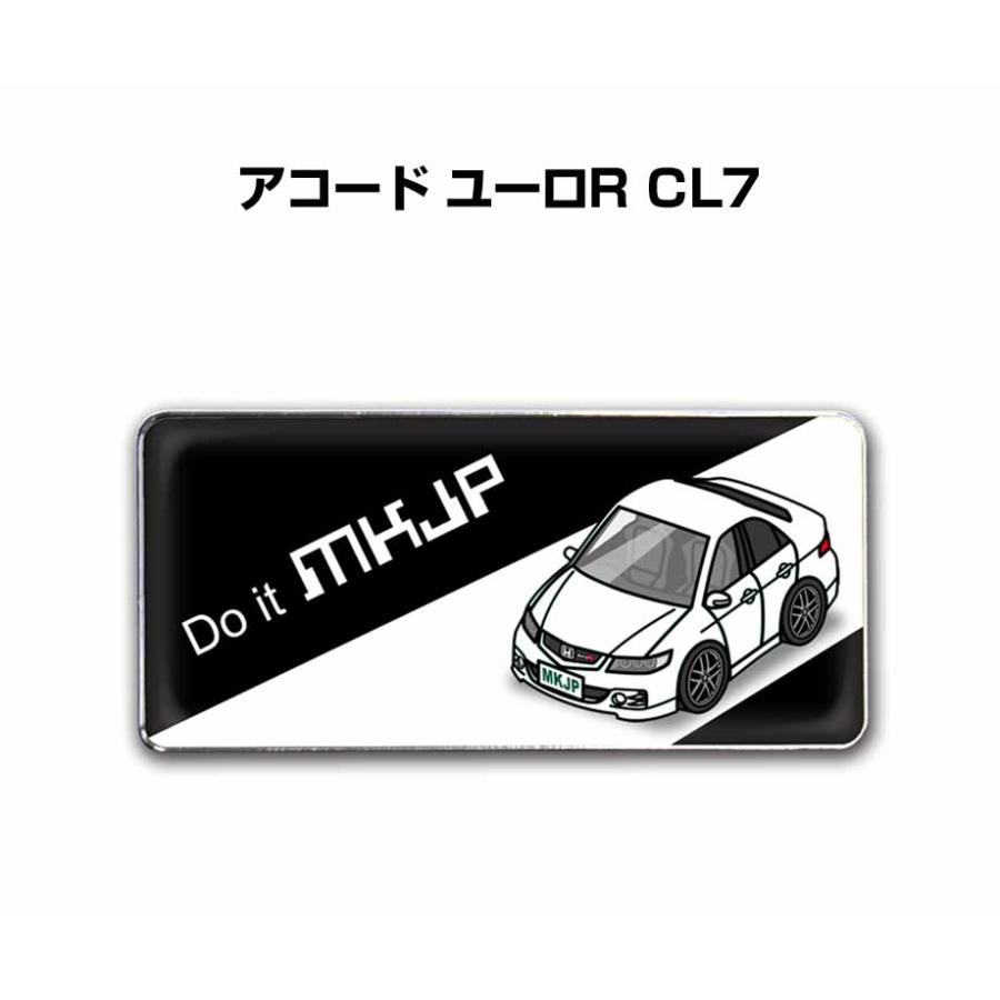 MKJP 車種別エンブレム 2個入り H25mm×W55mm ホンダ アコード ユーロR
