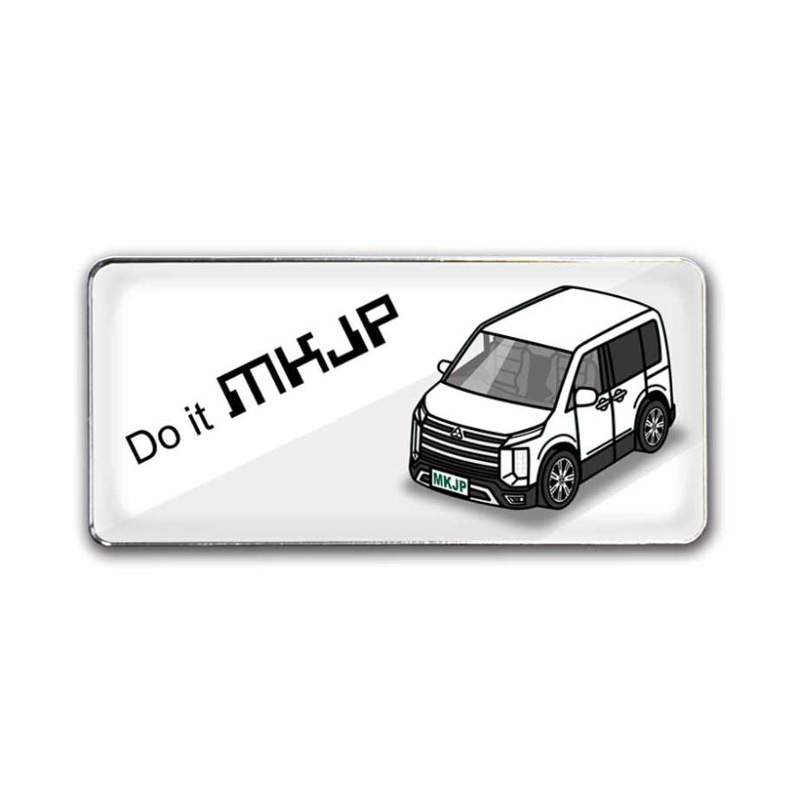 MKJP 車種別エンブレム 2個入り H25mm×W55mm ミツビシ デリカD：5 CV5W