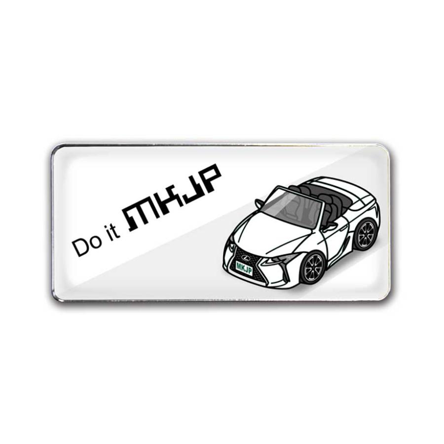 MKJP 車種別エンブレム 2個入り H25mm×W55mm 外車 レクサス LC500
