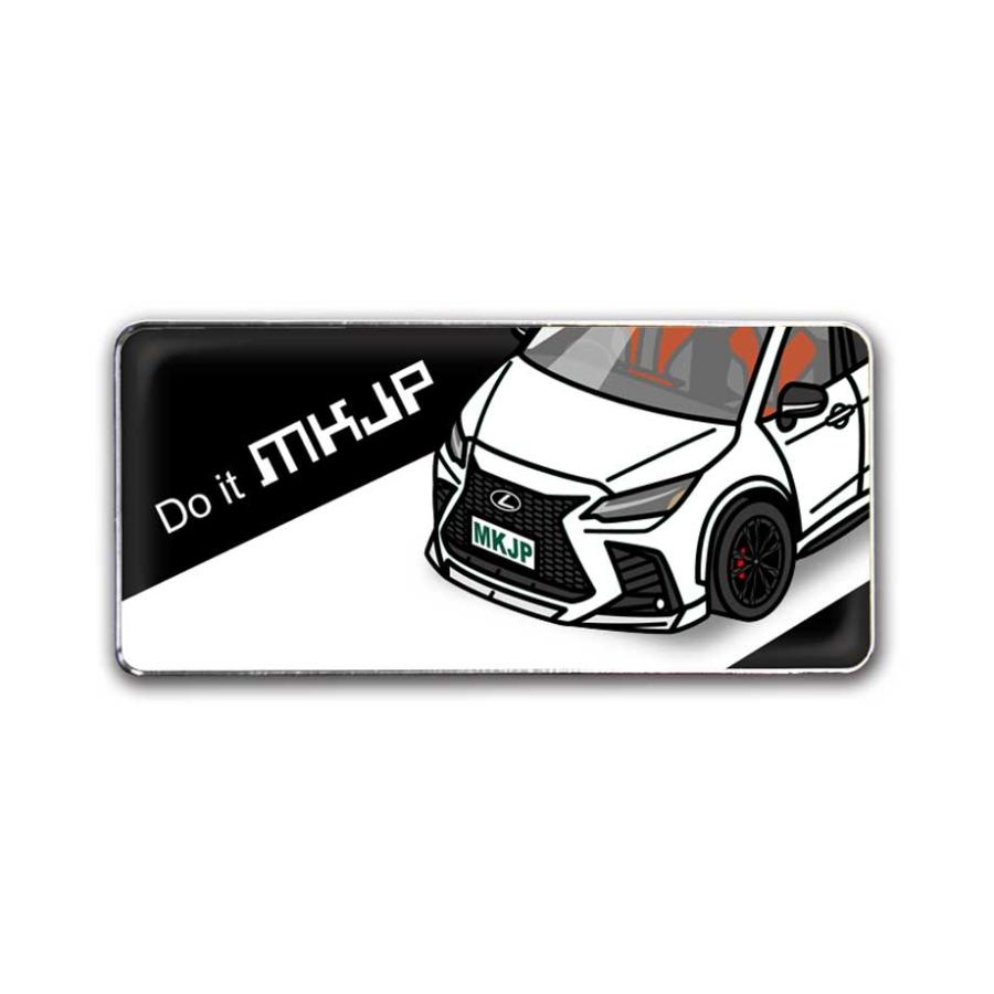 MKJP 車種別エンブレム 2個入り H25mm×W55mm 外車 レクサス NX450h+ F
