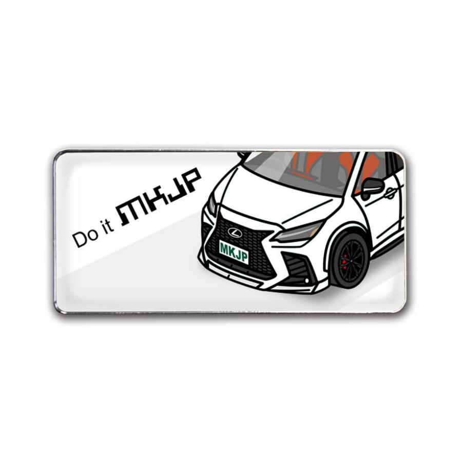 MKJP 車種別エンブレム 2個入り H25mm×W55mm 外車 レクサス NX450h+ F
