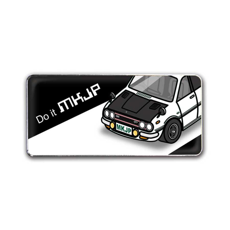 MKJP 車種別エンブレム 2個入り H25mm×W55mm いすゞ ベレット 1600GTR