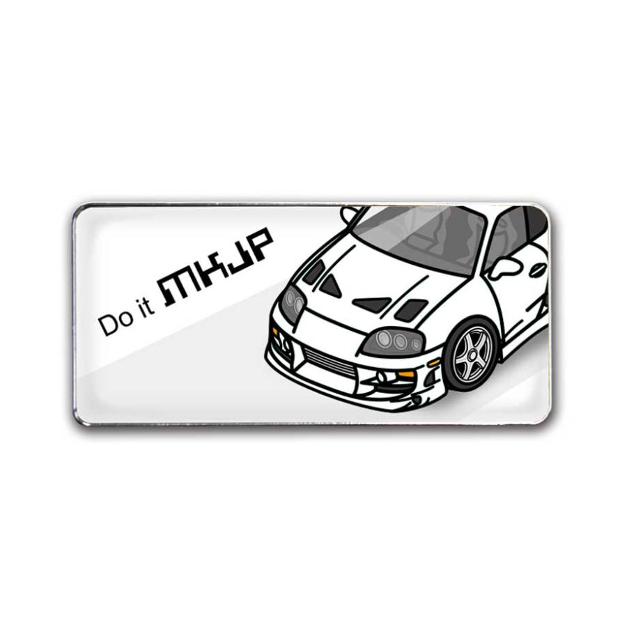 MKJP 車種別エンブレム 2個入り H25mm×W55mm トヨタ スープラ RZ JZA80