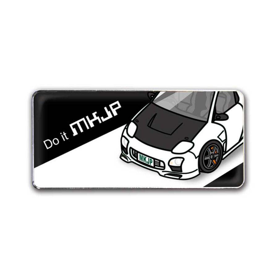 MKJP 車種別エンブレム 2個入り H25mm×W55mm マツダ RX-7 FD3S