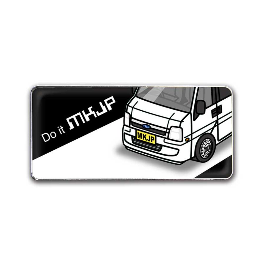 MKJP 車種別エンブレム 2個入り H25mm×W55mm スバル サンバーバン TV1