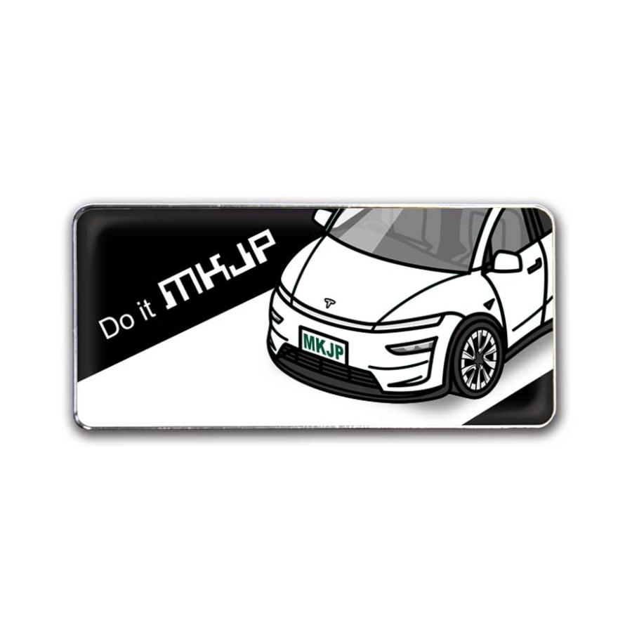 MKJP 車種別エンブレム 2個入り H25mm×W55mm テスラ モデルY YL 2025年