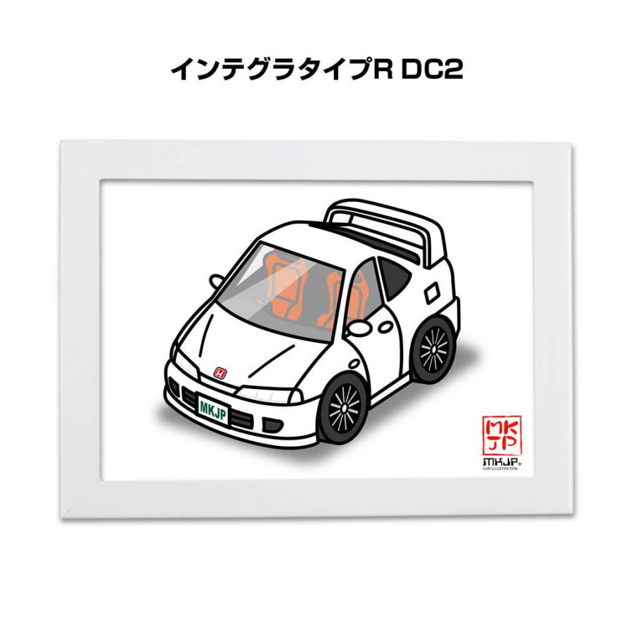 MKJP イラストA5 フレーム付き ホンダ インテグラタイプR DC2