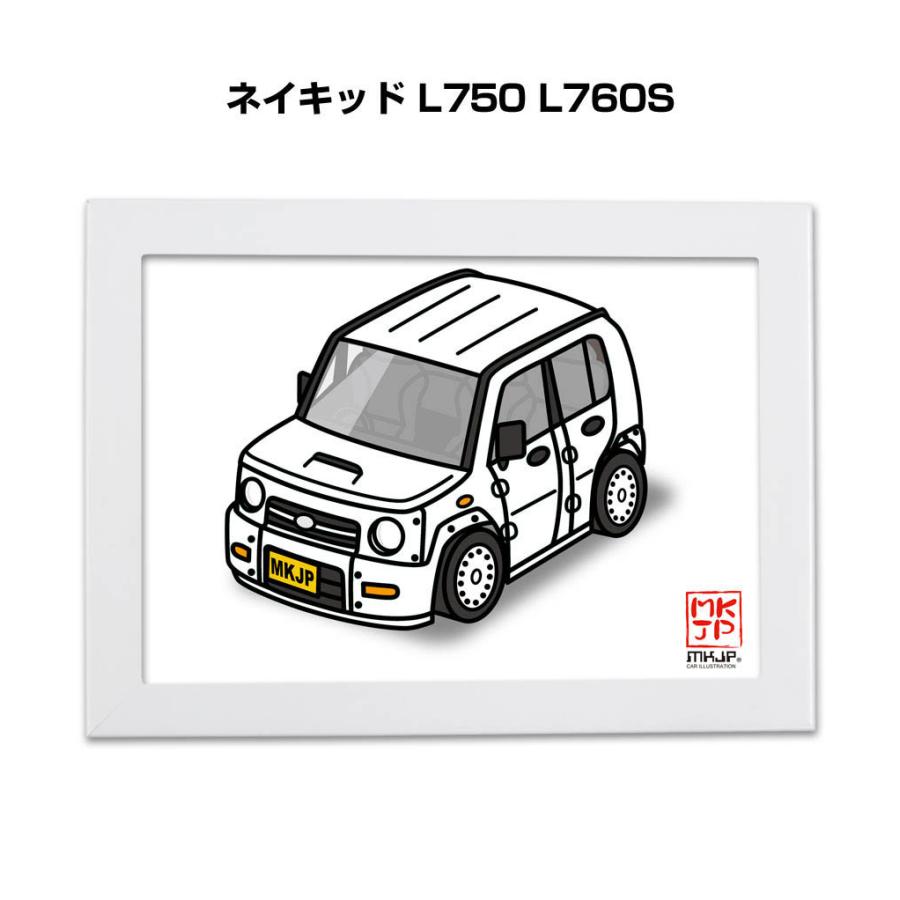 MKJP イラストA5 フレーム付き ダイハツ ネイキッド L750 L760S ゆう