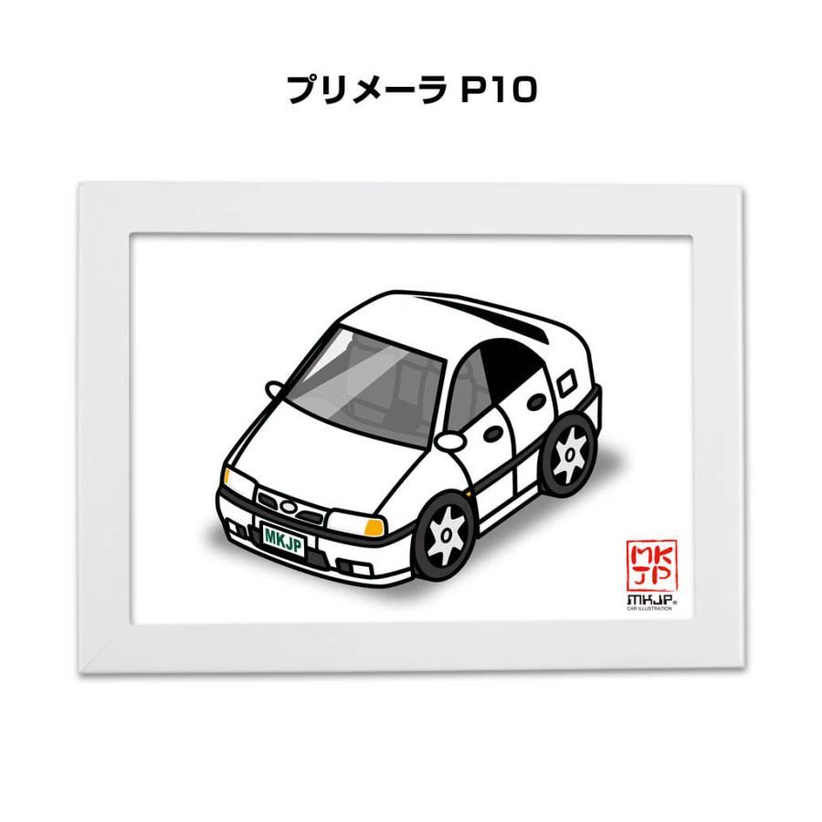 MKJP イラストA5 フレーム付き ニッサン プリメーラ P10 ゆう