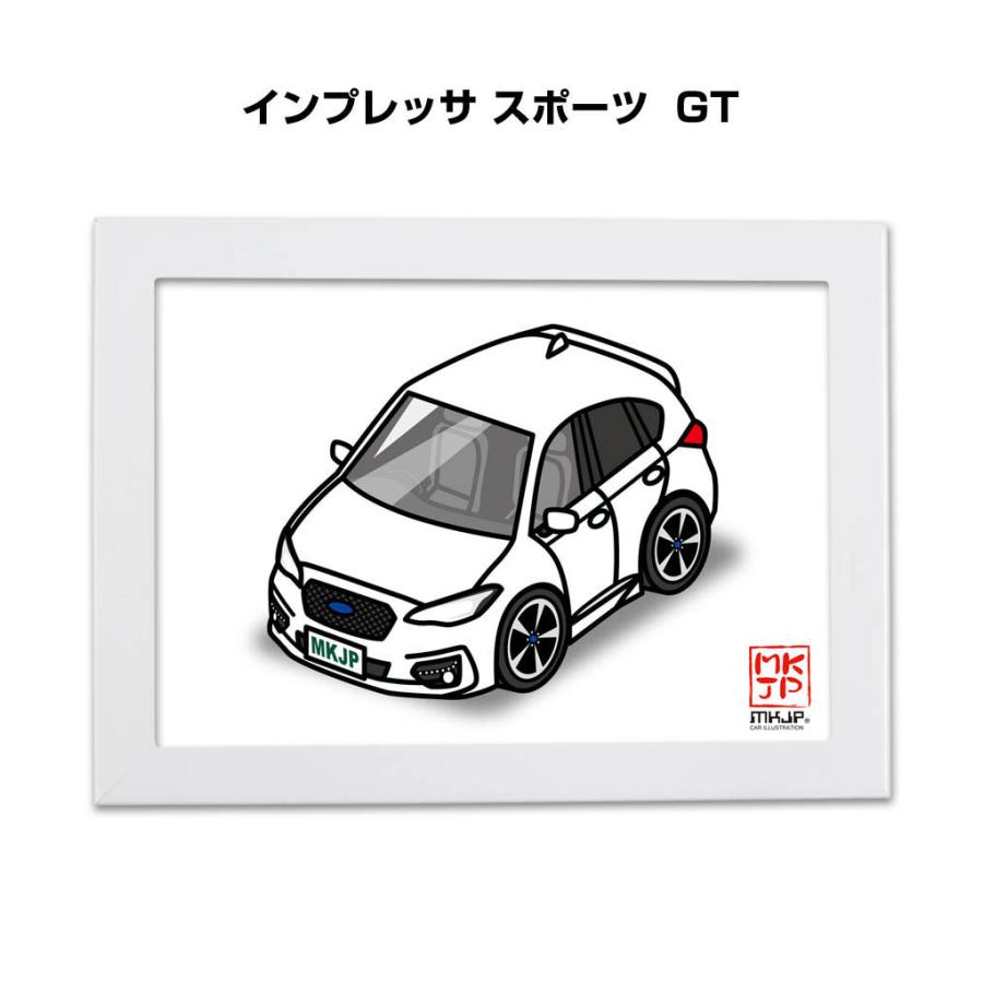Mkjp イラストa5 フレーム付き スバル インプレッサ スポーツ Gt ゆうメール送料無料 Illust A5 0199 ドレスアップパーツショップmkjp 通販 Yahoo ショッピング