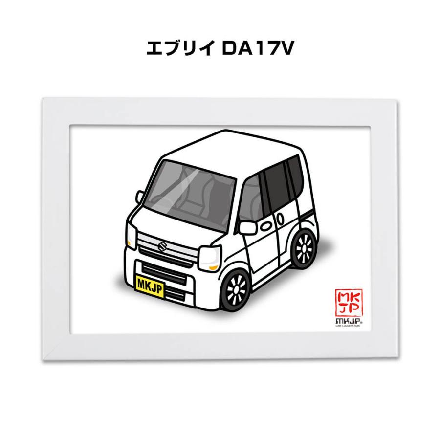 MKJP イラストA5 フレーム付き スズキ エブリイ DA17V ゆうメール送料