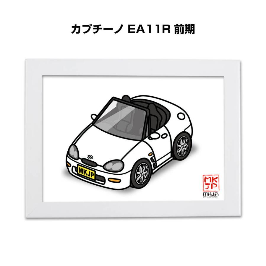MKJP イラストA5 フレーム付き スズキ カプチーノ EA11R 前期 ゆう