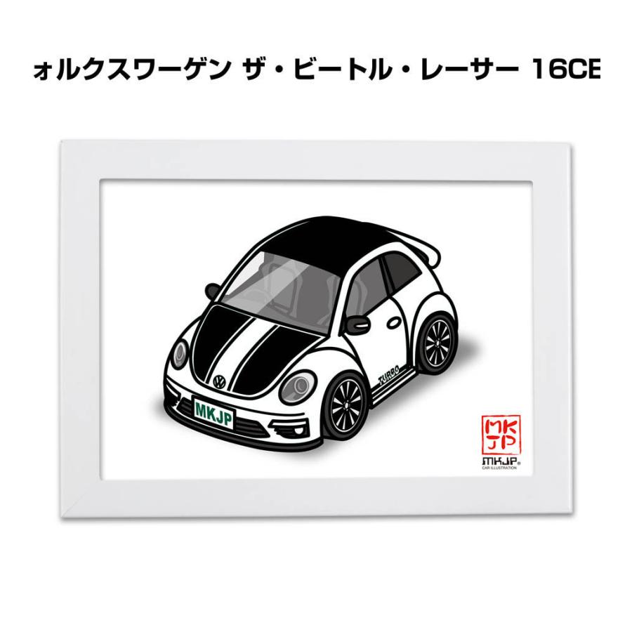 Mkjp イラストa5 フレーム付き 外車 フォルクスワーゲン ザ ビートル レーサー 16cbz ゆうメール送料無料 Illust A5 0333 ドレスアップパーツショップmkjp 通販 Yahoo ショッピング