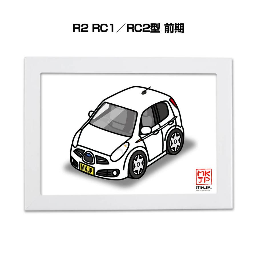 MKJP イラストA5 フレーム付き スバル R2 RC1/RC2型 前期 ゆう MKJP イラストA5 フレーム付き スバル R2 RC1/RC2型 前期 ゆう