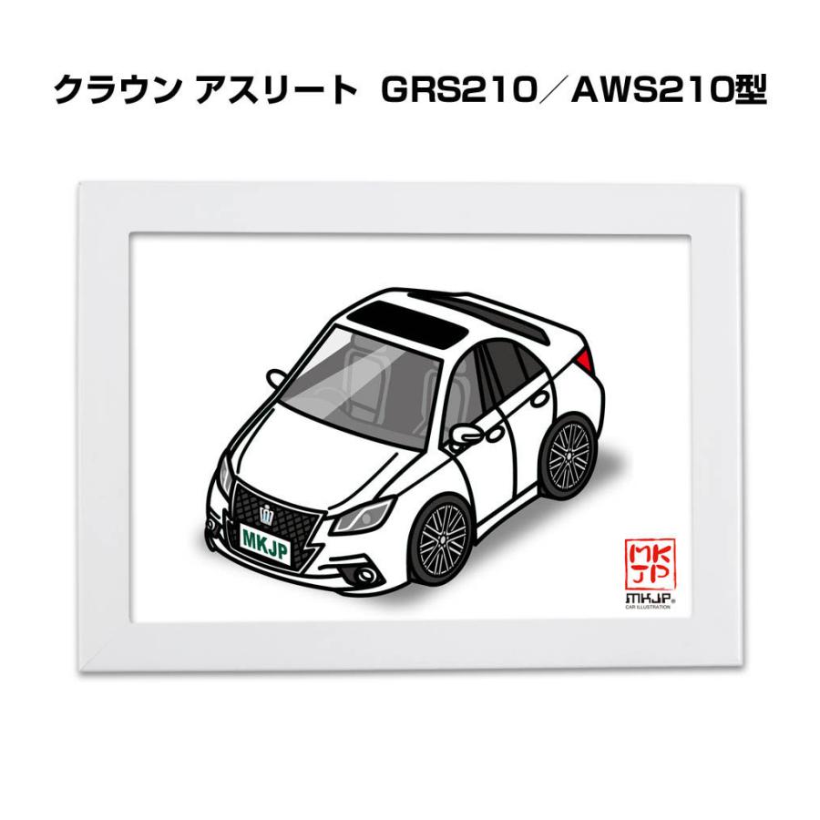 Mkjp イラストa5 フレーム付き トヨタ クラウン アスリート Grs210 Aws210型 ゆうメール送料無料 Illust A5 03 ドレスアップパーツショップmkjp 通販 Yahoo ショッピング