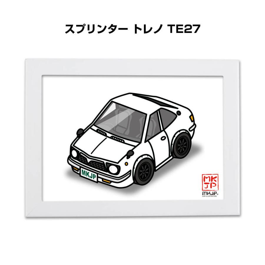 Mkjp イラストa5 フレーム付き トヨタ スプリンター トレノ Te27 ゆうメール送料無料 Illust A5 03 ドレスアップパーツショップmkjp 通販 Yahoo ショッピング