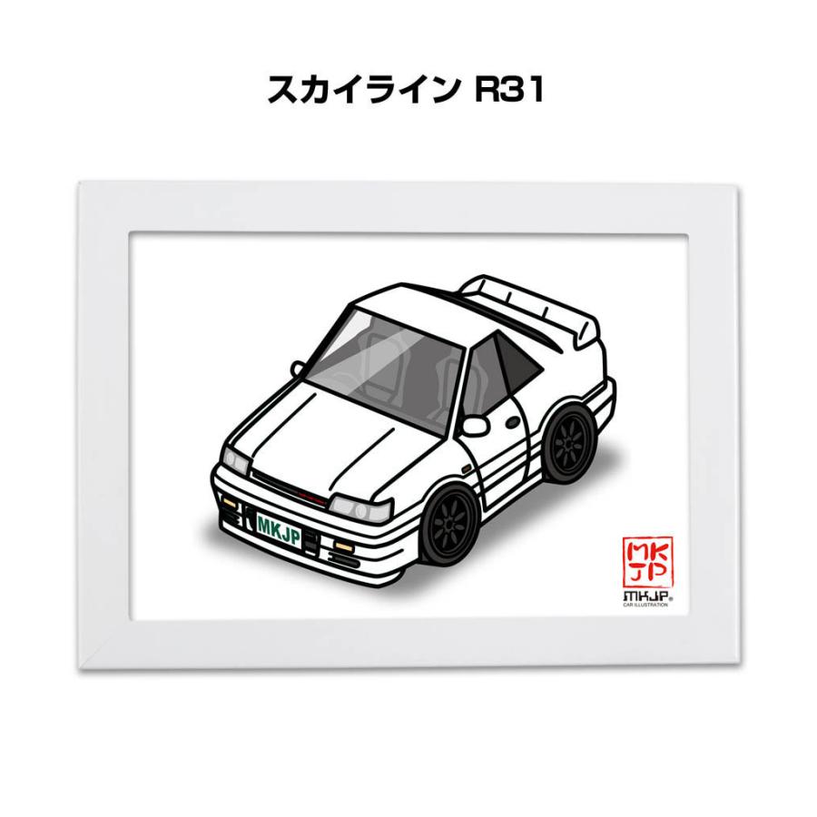 プロフ　説明必読!早期特価R31スカイライン純正2wayスピーカー左右セット MKJP イラストA5 フレーム付き ニッサン スカイライン R31 ゆうメール