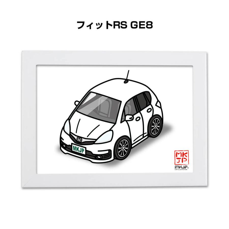 MKJP イラストA5 フレーム付き ホンダ フィットRS GE8 ゆうメール送料