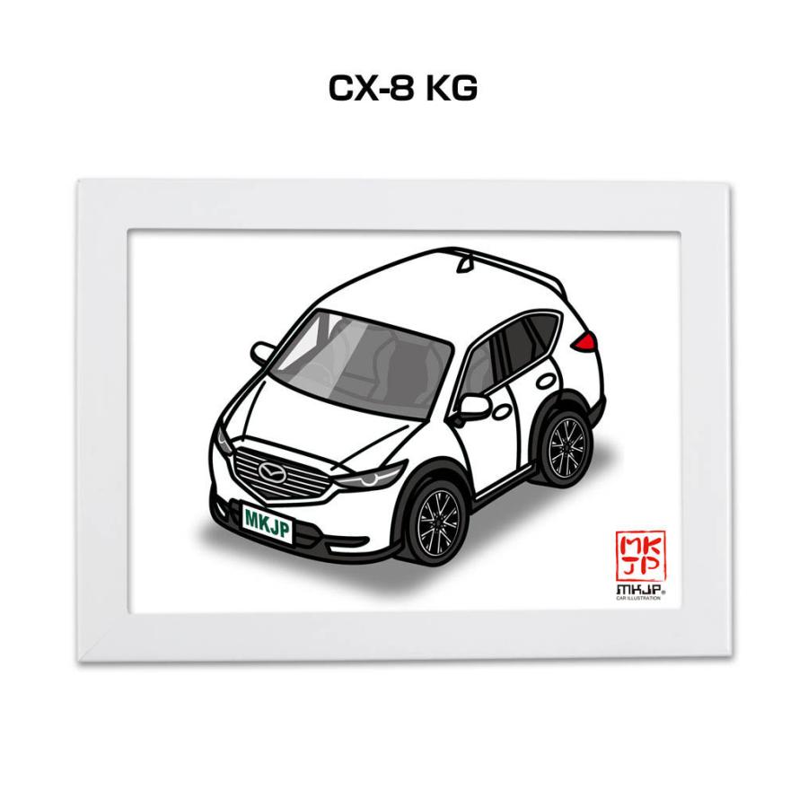 MKJP イラストA5 フレーム付き マツダ CX-8 KG ゆうメール送料