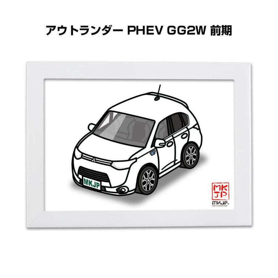 m&k 【イラストオーダー】 MKJP イラストA5 フレーム付き ミツビシ アウトランダー PHEV