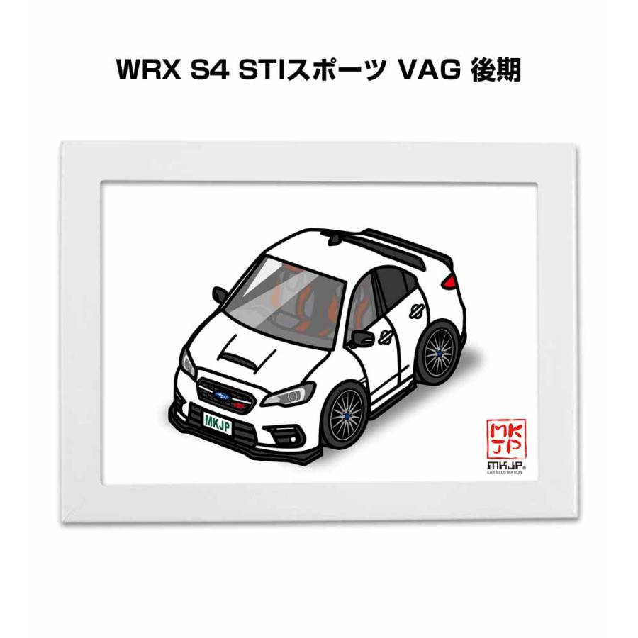 MKJP イラストA5 フレーム付き スバル WRX S4 STIスポーツ VAG 後期