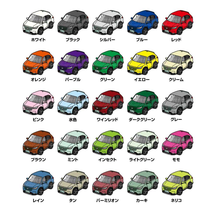 MKJP イラストA5 フレーム付き ホンダ ヴェゼル RV5 ゆうメール送料