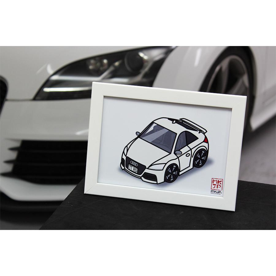 MKJP イラストA5 フレーム付き 外車 フィアット アバルト 595