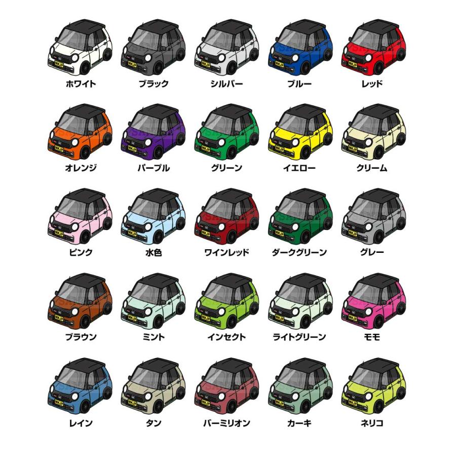 MKJP イラストA5 フレーム付き ホンダ N-ONE RS JG3 ツートンブラック