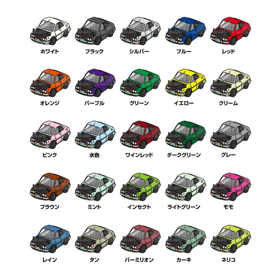 MKJP イラストA5 フレーム付き いすゞ ベレット 1600GTR PR91W 前期