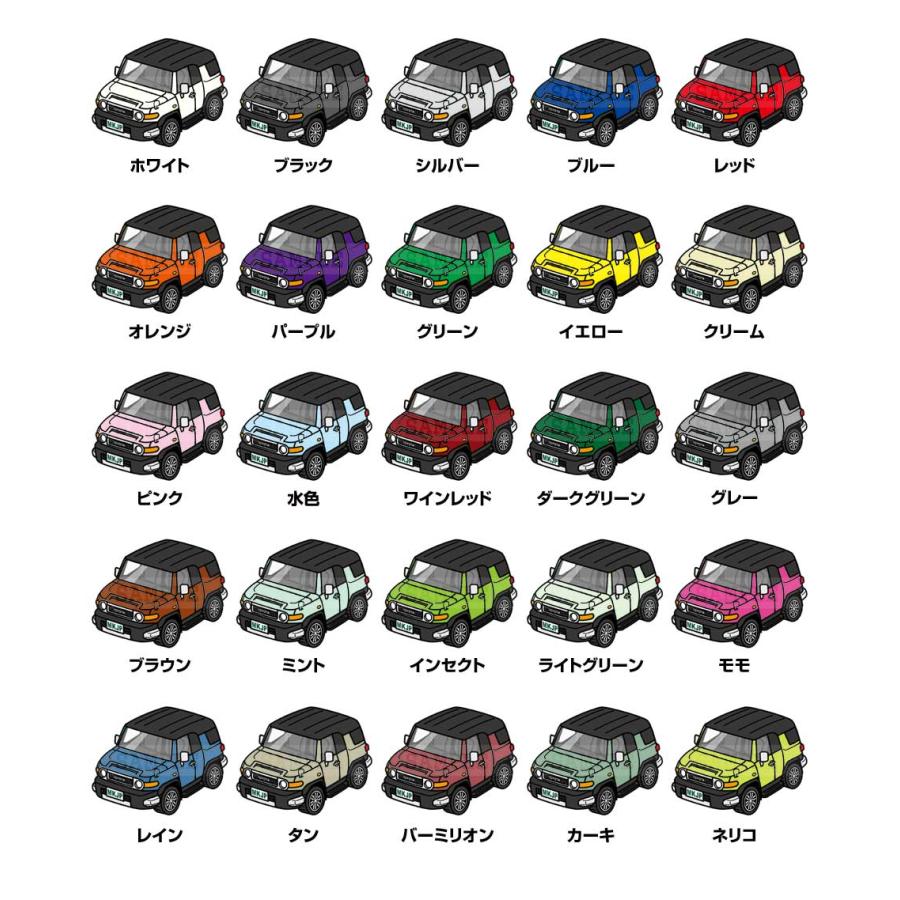 MKJP イラストA5 フレーム付き トヨタ FJクルーザー GSJ15W ツートン