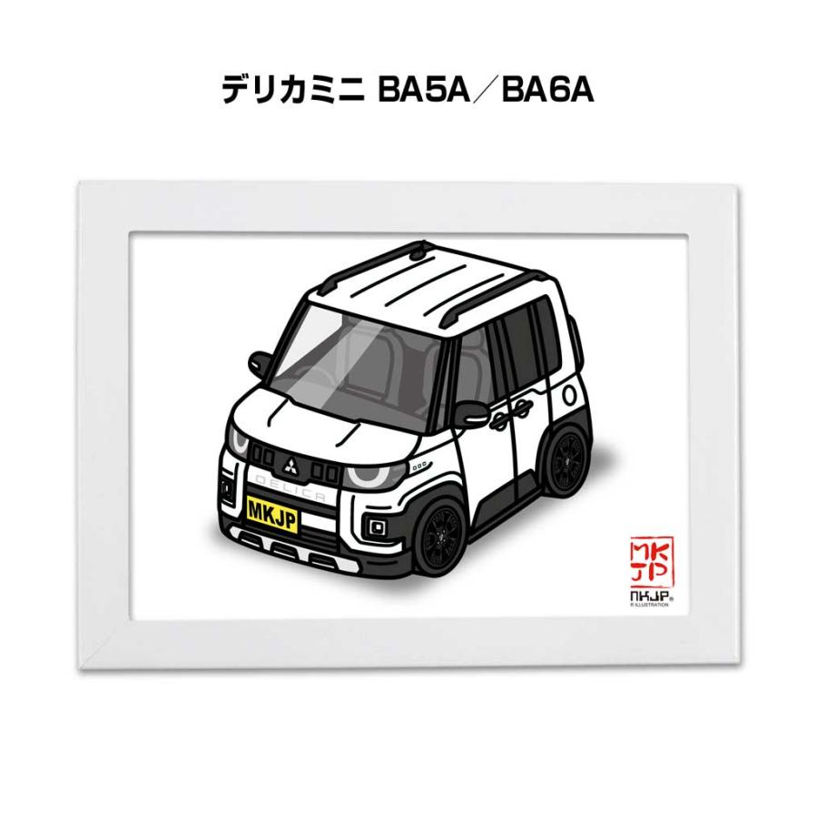 MKJP イラストA5 フレーム付き ミツビシ デリカミニ BA5A／BA6A ゆう
