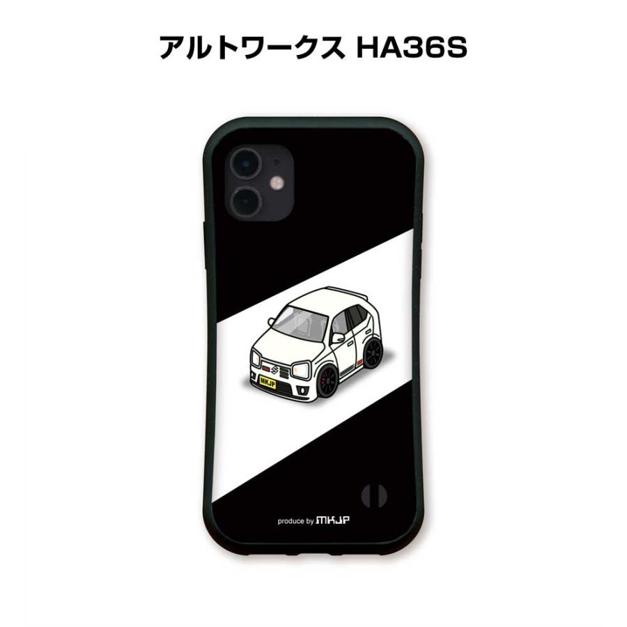 スマホケース iPhoneグリップケース iPhone各種 車好き アルトワークス HA36S ゆう