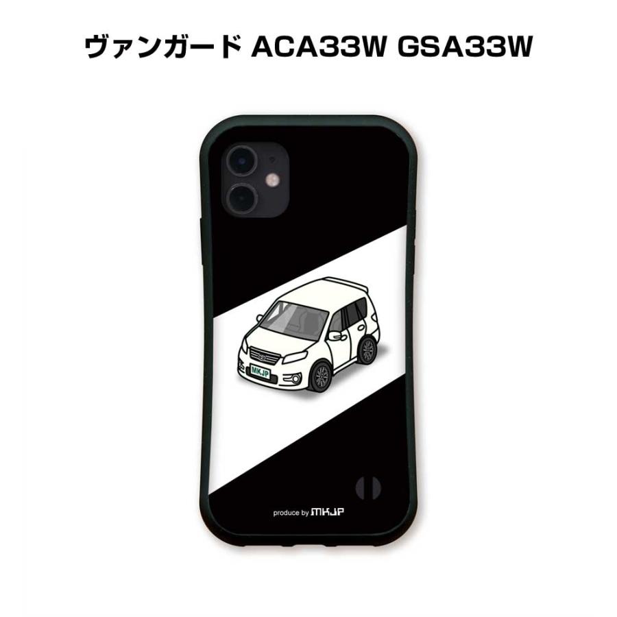 iPhoneグリップケース iPhone各種 車好き ヴァンガード ACA33W GSA33W