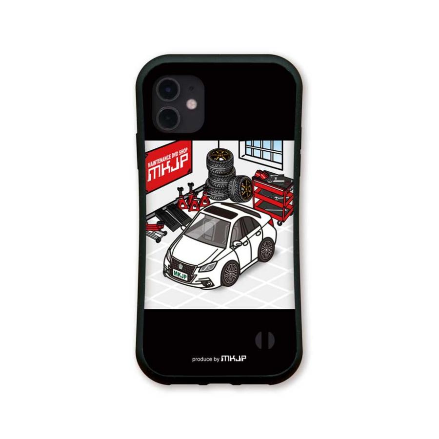 iPhoneグリップケース iPhone各種 車好き クラウン アスリート GRS210