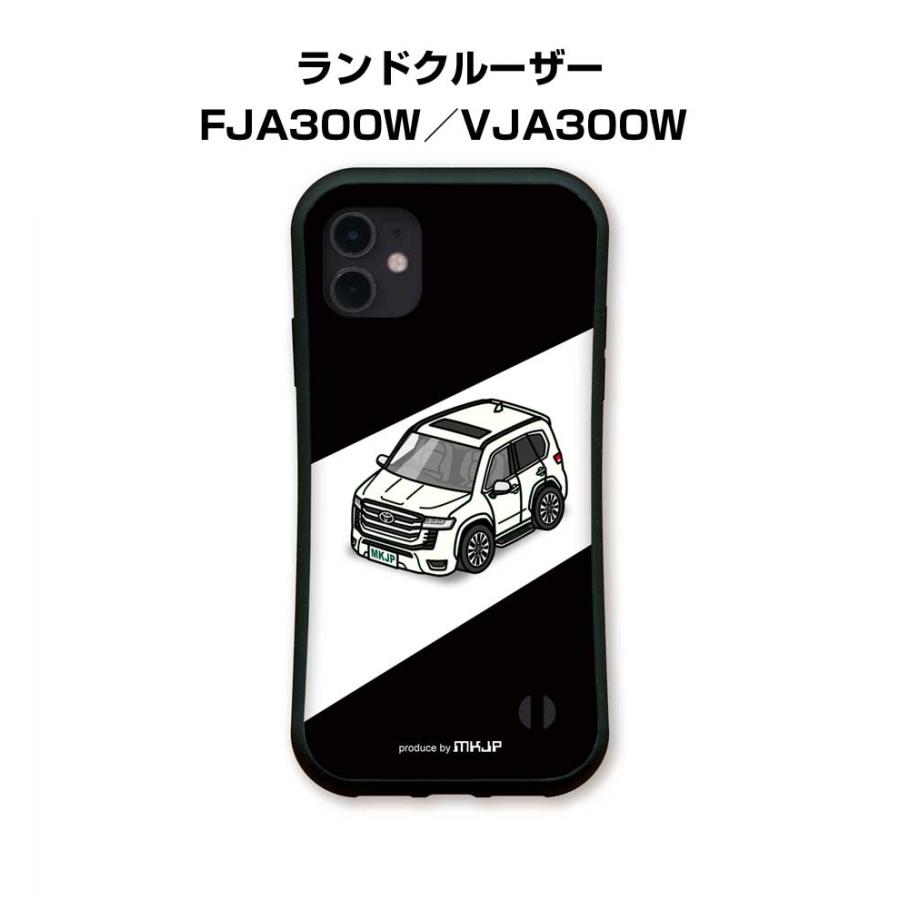 iPhoneグリップケース iPhone各種 車好き ランドクルーザー FJA300W